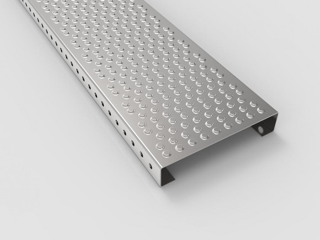 Perforated panel Closed