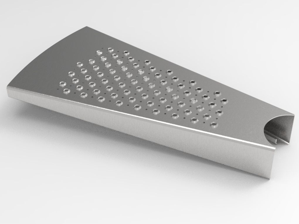 Perforated spiral treads