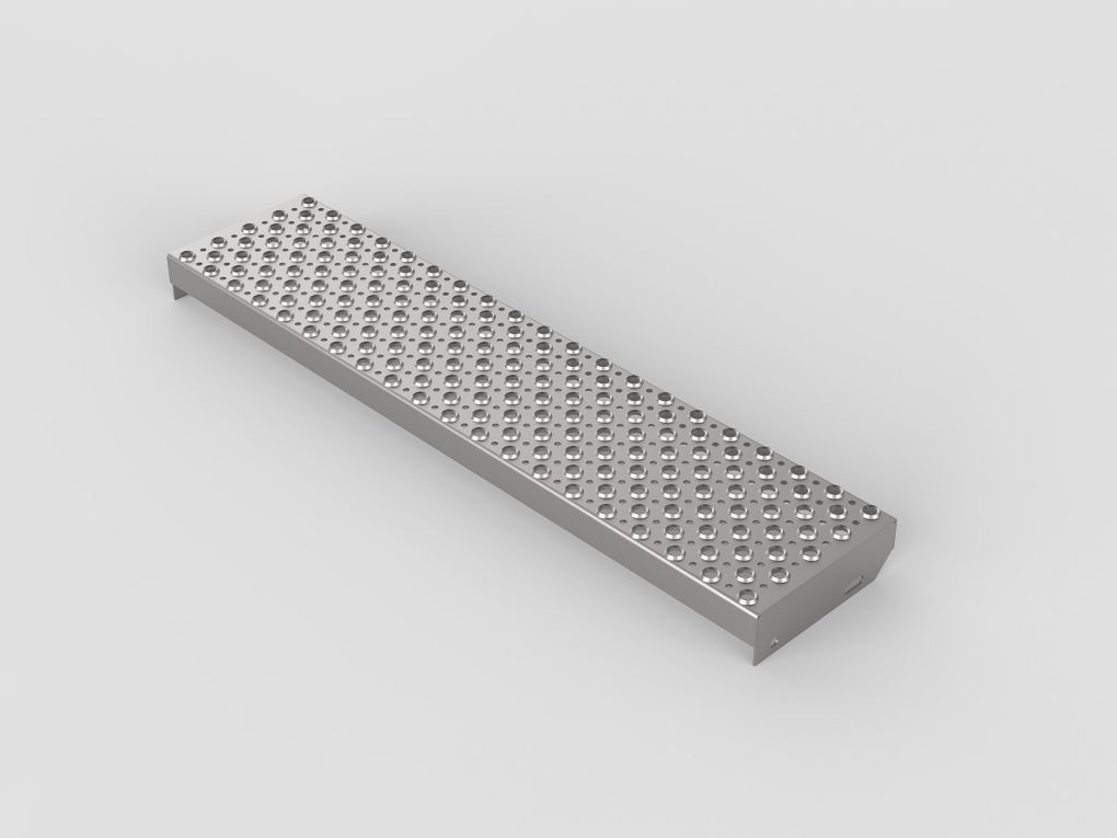 Perforated stair treads